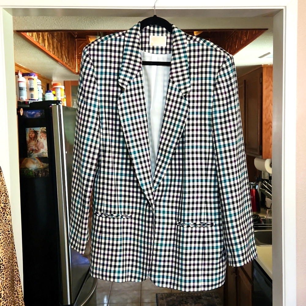 Pendalton Wool Checkered Blazer